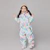 Macacão de esqui infantil para bebês, macacão para meninos e meninas, roupas de esqui quentes, à prova d'água e à prova de vento, equipamento para atividades ao ar livre