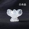 Comercio Transfronterizo Cristal Natural Tallado a Punto de Cruz Cristal Mineral Mina de Piedra Semipreciosa Marca Punto de Cruz Muñeca Adornos