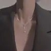 Collar de Siete Estrellas Beidou de Diseñador Británico, Broche de Cadena para Clavícula con Diseño de Gama Alta Nicho