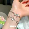 Joyas Estrella Luna Diosa Fritillaria Piedra Preciosa Pulsera Lujo Ligero Gama Alta Lazo Zirconia Collar traje
