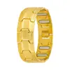 Pulsera Magnética de Cobre Rojo Antiguo Galvanizado con Patrón de Tortuga de Amazon, Pulsera Magnética Desmontable para Hombre, Venta al por Mayor Transfronteriza