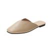 Pantuflas para Mujer Zapatos Nuevos de Mujer Verano Estilo Coreano Punta Cuadrada Baotou Medias Pantuflas Sandalias Planas para Mujer Talla Grande para Mujer