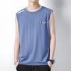 [Entrega rápida] Camiseta sin mangas de secado rápido para hombre, de seda helada, deportiva, holgada, para correr, entrenamiento, fitness