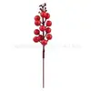 Bayas de Navidad, Frutas Rojas de Espuma, Ramas de Acebo, Racimos de Frutas Rojas, Fruta de la Fortuna, Flores Artificiales para el Hogar, Decoración para Fotografía, Flores Artificiales al por Mayor