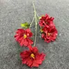 Flores Artificiais com Estilo Fresco e Simples, Flores da Noite de Orquídea com 4 Cabeças para Arranjo de Casamento na Igreja, Guia de Corredor de Flores, Adereços de Decoração de Arte Floral