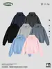 CKX Trend Nueva Sudadera 360G Algodón Puro Felpa Manga Curva Raya Lavada BOXY Sudadera con Capucha Marca Trend