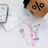 Lanyard Original para Teléfono con Lazo de Corazón Cadena de Cuentas Hecha a Mano Cadena para Teléfono Colgante DIY Encanto para Bolsa de Cámara CCD