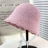 Chapéu de Renda Tricotado Vazado Estilo Coreano Feminino Verão Respirável Leve Tira de Renda Proteção Solar Rosto Mostrando Tira Pequena Proteção Solar