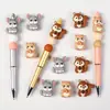 Cuentas de Silicona de Animales 3D Transfronterizas Accesorios para Manualidades DIY Abalorios Sueltos con Agujeros Ardilla Hámster Chinchilla Venta al por Mayor