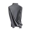 Nova Lã Acrílica Aquecedora de Seda de Amoreira Forrada com Lã Nervurada Nutritiva para a Pele Roupa Íntima Térmica Multicolorida Camiseta Base Feminina Roupa Quente