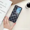Funda protectora de cuero con patrón de tablero de ajedrez simple y creativo para teléfono plegable oppofinn2flip
