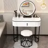 2026 Nova Mesa Penteadeira de Quarto Estilo Luxo Leve, Mesa de Maquiagem Simples Moderna, Mesa Penteadeira Estilo Celebridade da Internet Ins para Espaços Pequenos