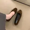 Sapatos Slip-On Lan Gui Estilo Suave Bolinhas Salto Escondido 2026 Primavera Novo Elegante para o Trabalho Sapatos Slip-On Femininos Estampa de Leopardo
