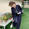 Moda Casual y Elegante de Primavera 2026 Traje de Mezclilla con Bloques de Color y Costuras de Contraste para Mujer