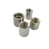 Conector reto de rosca interna para tubo de aço inoxidável 304, conector reto de rosca interna dupla para tubo redondo e tubo de água 1/2 polegada, 3/4 polegada, 1 polegada