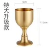 Copa de Latón, Taza de Cobre, Copa de Vino para Banquete, Taza de Agua para Té, Copa de Agua Bendita, Juego de Vino, Adornos Decorativos de Escritorio Al Por Mayor