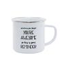 Amazon eBay taza de esmalte de sublimación creativa caliente borde cubierto revestimiento de transferencia térmica taza de esmalte impresión regalo Taza