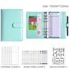 Cuaderno de Hojas Sueltas Macaron de Seis Agujeros Transfronterizo Simple Presupuesto de Efectivo A6 Cubierta Desmontable Planificador con Cierre