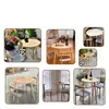 Mesa redonda pequeña color madera maciza mesa de comedor hogar apartamento pequeño mesa simple para comer catering comercial balcón conjunto de mesa y silla de negociación