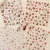 Pegatinas de transferencia para decoración de uñas, pegatinas de cristal, etiquetas de cristal ultra delgadas de alta definición, pegatinas de transferencia para uñas portátiles, pegatinas transparentes lindas para agendas