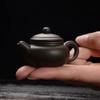 Mini Tetera de Arcilla Púrpura, Tetera Pequeña de Bolsillo para la Punta del Dedo, Juguete Pequeño para el Té, Adorno de Mascota de Té, Juego de Té Kung Fu, Se Puede Usar para Cultivo de Té, Venta al por Mayor