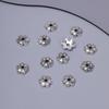 Bandeja de Flores de Plata del Tíbet Bandeja para Cuentas de Buda DIY Pulsera Hecha a Mano Separador de Aleación de Plata del Tíbet Material para Joyería
