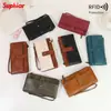 Nuevo monedero de mujer anti-magnético RFID transfronterizo con múltiples ranuras para tarjetas 70% de descuento Cartera larga Bolso de mano de moda retro europeo y americano