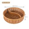 Shang Chao Display Imitação Cesta de Vime Cesta Dividida para Lanches Cesta de Armazenamento Reforçada Cesta de Pão Cesta de Exposição de Horas Extras Cesta de Frutas