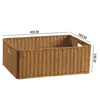 Cesta de Armazenamento para Gabinete Kens Mesa de Centro Japonesa Caixa de Diversos Rattan Sintético Trançado Cesta de Armazenamento para Entrada Casa Caixa de Armazenamento para Mesa