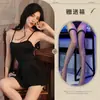 Lencería Sexy, Seductora y Atractiva, Vestido Ajustado, Mujer Pequeña Linda, Deseo Puro, Tirantes Transparentes, Espalda Descubierta, Camisón Tentador y Coqueto