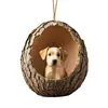 Adornos Planos de Árbol de Navidad de Búho y Cachorro Impresos en Acrílico Decoraciones Navideñas 2D Adornos de Nuevo Estilo Transfronterizos