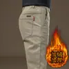 Calças Casuais Pretas de Alta Qualidade para Homens, Estilo Primavera e Outono, Calças Longas Slim Retas, Calças Sociais Versáteis para Homens