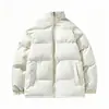 Nueva chaqueta de algodón de corte holgado para otoño e invierno 2026 para adolescentes, abrigo de algodón de color liso para invierno, chaqueta acolchada cálida para estudiantes varones