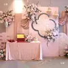 Nueva Decoración de Compromiso Estilo Chino Boda Tablero Kt Banquete de Bienvenida de Regreso Flores Artificiales Palabras Felices Juego Completo de Tablero de Fondo Globos de Pared
