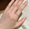 Anillo Frosted de Estilo Dulce Simple Nuevo Moda para Mujer Sentido de Alta Gama Temperamento Personalidad Anillo de Dedo Abierto Ajustable Mujer