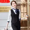 Traje chaleco moda femenina temperamento hotel Banco Telecom Unicom móvil sala de negocios ropa de trabajo chaleco profesional