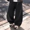 Novo conjunto de moletom com capuz listrado e calça pantalona para outono e inverno para meninas, estilo coreano, solto e casual, moderno