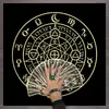 Toalha de Mesa Tarot Céu Estrelado Tarot Fase da Lua Toalha de Mesa Decorativa Jogo de Tabuleiro Jogo de Cartas Jogo de Shuffleboard Decoração Toalha de Mesa Tarot