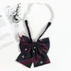 Corbata Azul Estilo Universitario Jk Camisa Perezosa Sin Corbata Accesorios Uniforme Académico Rayado Japonés Pajarita para Mujer Atada a Mano Hombre Dk