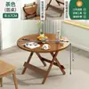 Mesa Dobrável Yishe, Mesa Quadrada Pequena para Apartamentos Pequenos, Mesa de Jantar Portátil Simples para Varanda Externa, Mesa de Jantar para Feira, Mesa de Centro