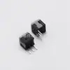 Interruptor de botão de toque 5,8 x 5,8 - 3 pinos fileira única cabeça chata interruptor de travamento automático interruptor de botão miniatura