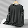 Sudadera de otoño e invierno para hombre, holgada y gruesa, sin capucha, cuello redondo, manga larga, talla grande, moderna y versátil