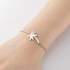 Nuevo Pulsera con Colgante Geométrico Simple en Forma de Corazón y Estrella de Acero Inoxidable Árbol de la Vida Pulsera de Palmera de Coco en Stock