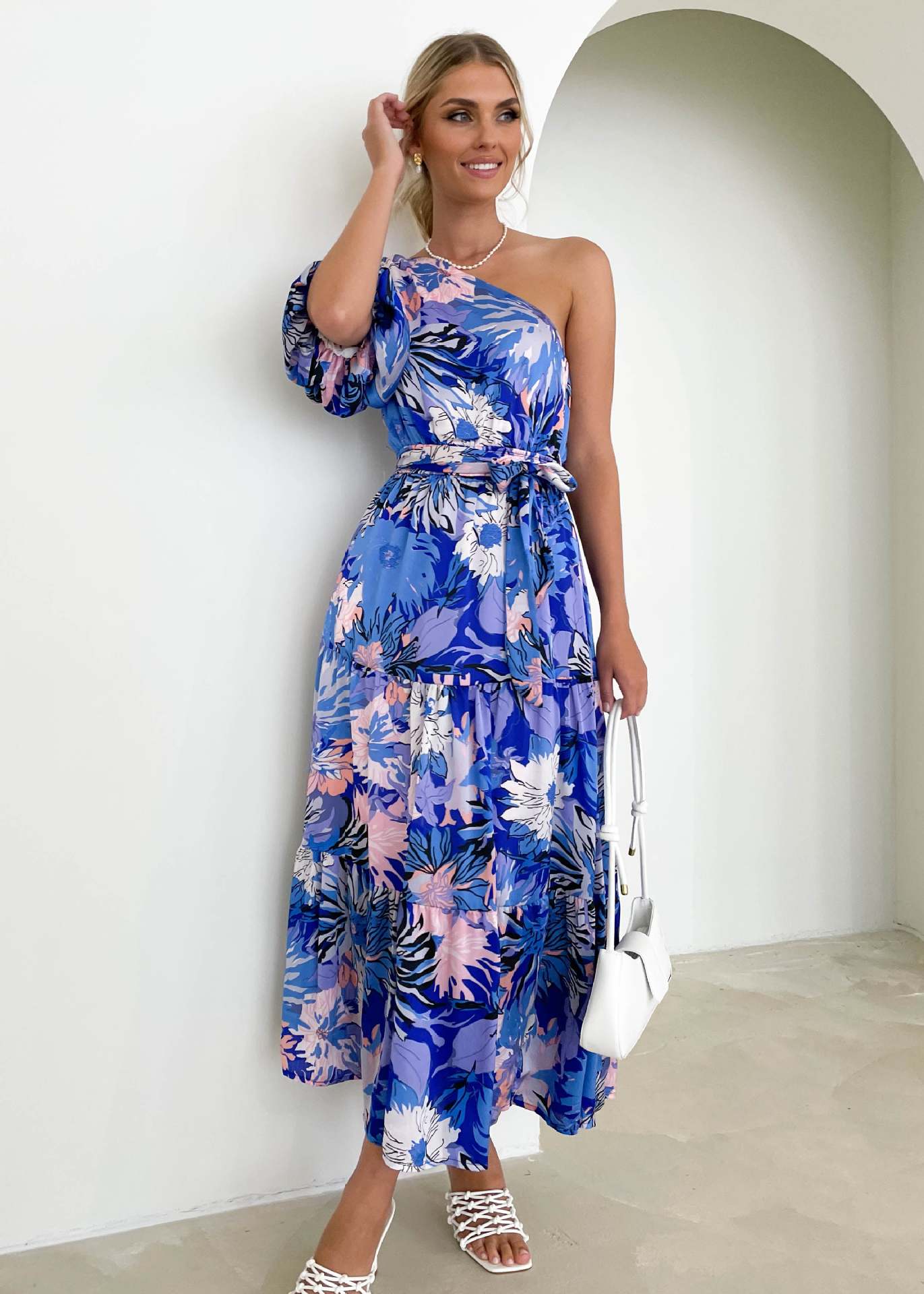 Saidie One Shoulder Maxi Dress