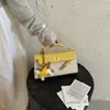 Bolso Estructurado Único con Bloques de Color para Mujer, Nuevo Modelo 2026, Bolso de Mano Cuadrado Pequeño Exquisito con un Toque de Lujo, Bolso de Hombro y Cruzado