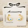 Pendientes de distrito Lu estilo INS lindos geométricos ojos de luna azul pendientes de personalidad de nicho pendientes nuevos para mujer suministro transfronterizo