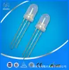 Cuentas de lámpara LED para trípode co-Yang de dos colores con cabeza redonda de 5MM con tarjeta f5, cuentas de luz indicadora eléctrica LED de niebla de dos colores rojo y azul