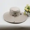 Sombrero de Sol Chal de Ala Ancha de Verano para Hombres, Protección Solar para Exteriores, Sombrero para Montañismo y Pesca, Sombrero de Pescador Coreano Casual Impermeable de Secado Rápido