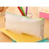 Estuche para Lápices Bojin DIY Pintado a Mano, Estuche de Colores, Estuche con Cremallera en Blanco de Lona Graffiti, Bolsa de Almacenamiento para Papelería Al por Mayor