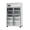 Vitrina para Cerveza, Gabinete Refrigerado, Gabinete para Conservar Fresco, Gabinete Vertical Comercial de Doble Puerta para Bebidas, Congelador Refrigerado de Supermercado, Ahorro de Energía